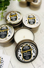 Load image into Gallery viewer, Customized 4 oz. Muted Gold Tin - Sample Pictures
