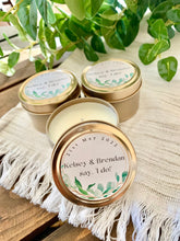 Load image into Gallery viewer, Customized 4 oz. Muted Gold Tin - Sample Pictures