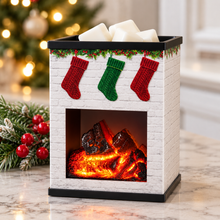 Load image into Gallery viewer, Holiday Fireplace Illumination Fragrance Warmer ~ NEW