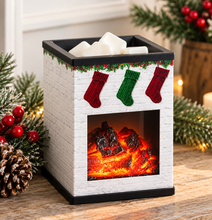 Load image into Gallery viewer, Holiday Fireplace Illumination Fragrance Warmer ~ NEW
