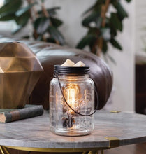 Load image into Gallery viewer, Glass Mason Jar Vintage ~ NEW~ Vintage Bulb Illumination Fragrance Warmer
