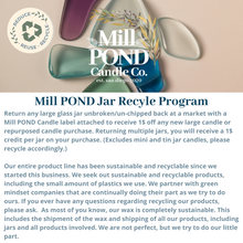 Load image into Gallery viewer, Mill POND Recycle Program