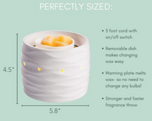 Load image into Gallery viewer, White Fan Wax Melter ~ Revolutionize your Scent Experience!