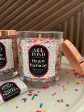 Load image into Gallery viewer, Sprinkled Cupcake &quot;Happy Birthday&quot; Candle - Mill Pond Exclusive
