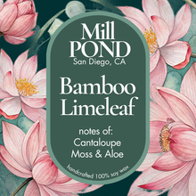 Load image into Gallery viewer, Bamboo Lime Leaf ~ 16 oz Mason
