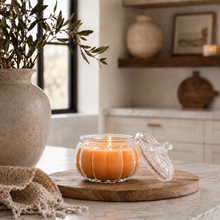 Load image into Gallery viewer, Clear Pumpkin Mini Jar ~ NEW
