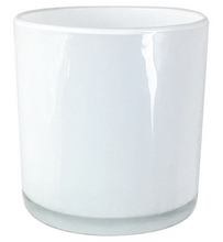 Load image into Gallery viewer, Clear glass candle holder on a white background
