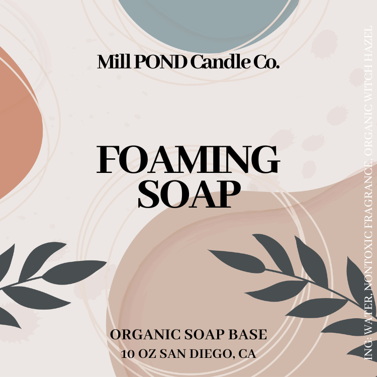 Foaming Soap ~ Organic Soap Base.